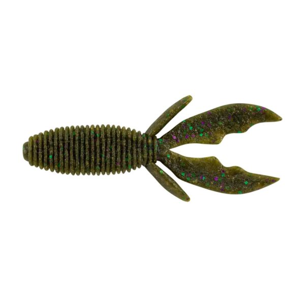 MaxScent Creature Hawg Soft Bait – 4″ Length, Green Pumpkin Party, Per 8