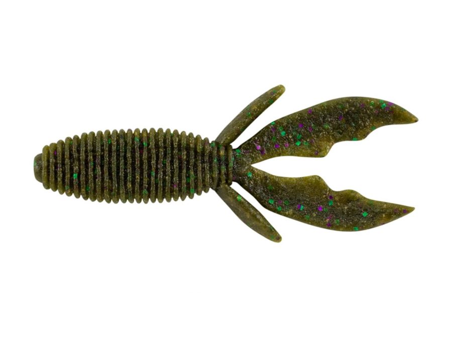 MaxScent Creature Hawg Soft Bait – 4″ Length, Green Pumpkin Party, Per 8