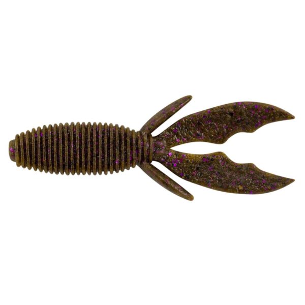 MaxScent Creature Hawg Soft Bait – 4″ Length, Green Pumpkin Purple, Per 8