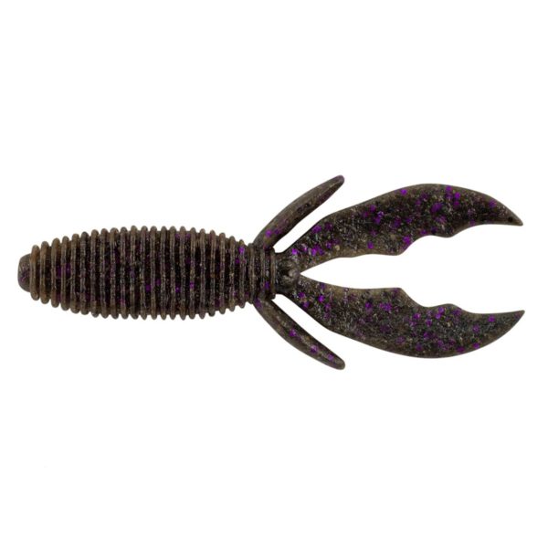 MaxScent Creature Hawg Soft Bait – 4″ Length, Smoke Black Purple, Per 8