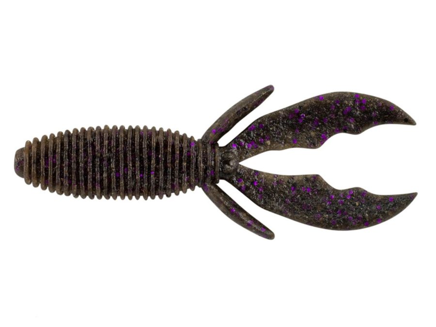 MaxScent Creature Hawg Soft Bait – 4″ Length, Smoke Black Purple, Per 8