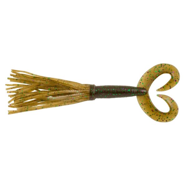 Bearded The Deuce Soft Bait – 4″ Length, Green Pumpkin Purple, Per 6