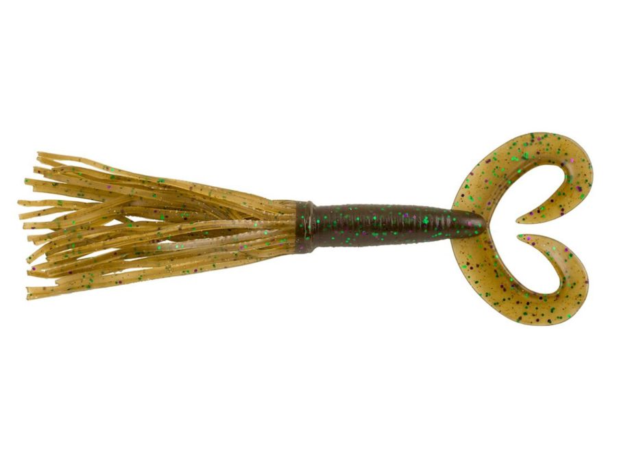 Bearded The Deuce Soft Bait – 4″ Length, Green Pumpkin Purple, Per 6