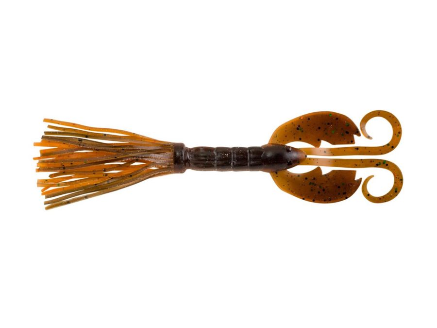 Bearded CrazyLeg Chigger Craw Soft Bait – 4 1-2″ Length, Big Texan, Per 5