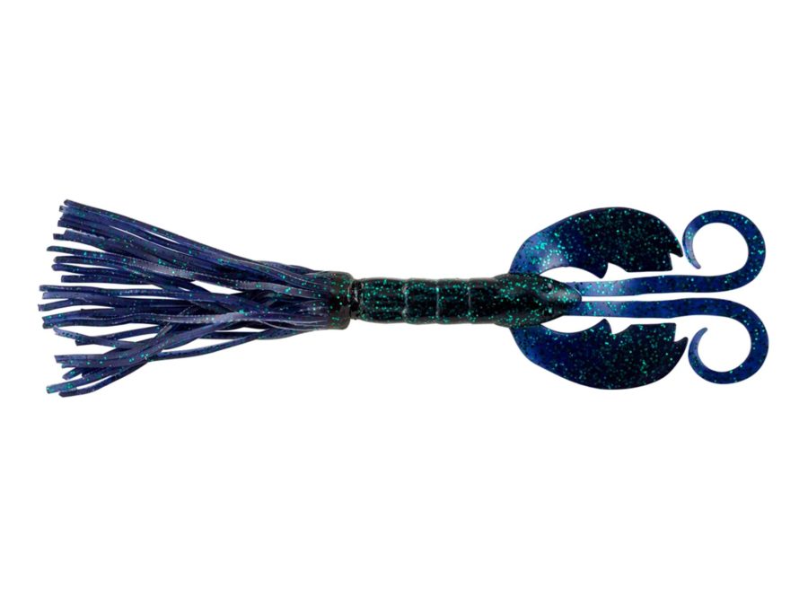 Bearded CrazyLeg Chigger Craw Soft Bait – 4 1-2″ Length, June Bug, Per 5