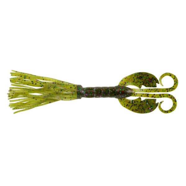 Bearded CrazyLeg Chigger Craw Soft Bait – 4 1-2″ Length, Watermelon Candy, Per 5