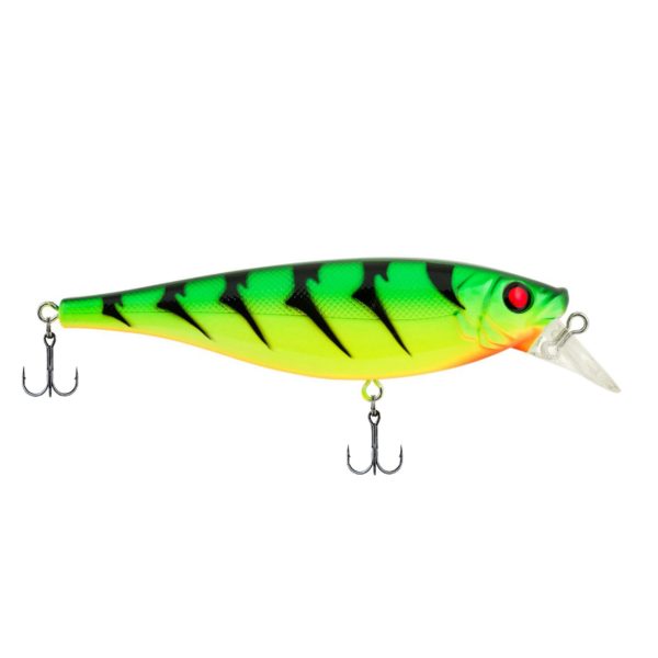 Juke Hard Bait Lure – 4″ Length, 11-16 oz Weight, 3′-5′ Depth, 2 Hooks, Fire Tiger, Per 1