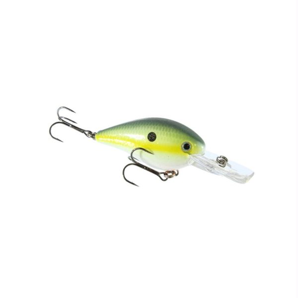 KVD 1.5 Deep Diver Crankbait Lure – Freshwater, 2 1-4″ Length, 3-8 oz, Deep Diving, Chartreuse Sexy Shad, Per 1