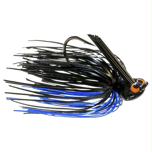 Crosseyez Flipping Jig – Size 4-0 Hook, 1-2 oz, Black-Blue, Package of 1