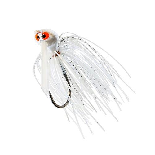Crosseyez Flipping Jig – Size 4-0 Hook, 1-2 oz, White Lightning, Package of 1