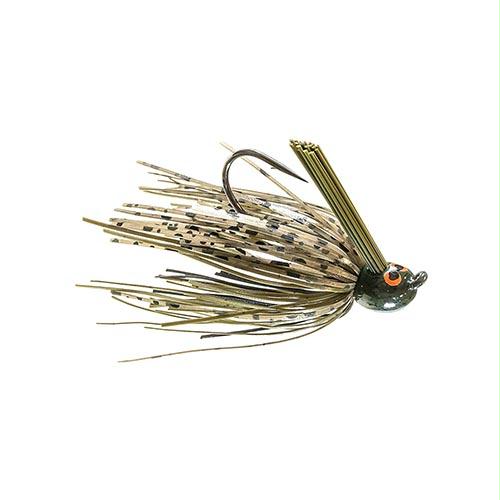 Crosseyez Flipping Jig – Size 4-0 Hook, 3-8 oz, Green Pumpkin, Package of 1