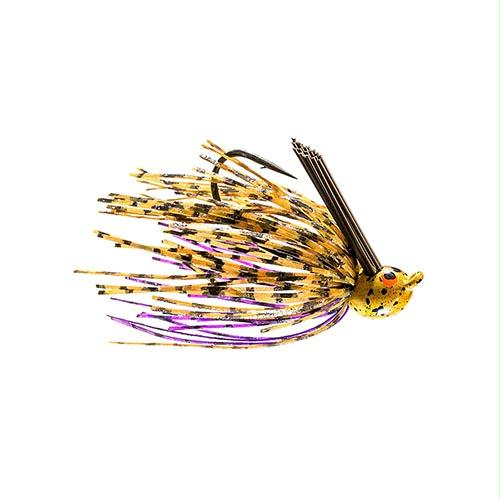 Crosseyez Flipping Jig – Size 4-0 Hook, 3-8 oz, Peanut Butter & Jelly, Package of 1