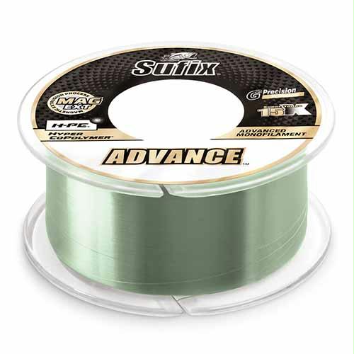 Advance Monofilament Line – 17 lbs Tested, .016″ Diameter, 330 Yards, Low Vis Green