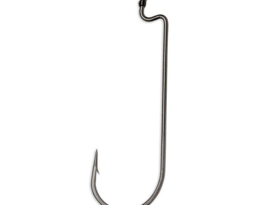 Worm Hook – #2 Hook Size, Black-Nickel, Package of 6