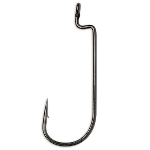 Heavy Duty Worm Hook – #5-0 Hook Size, Black-Nickel, Package of 5