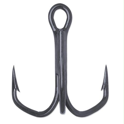 Barbarian Treble 2x Hook – #2-0 Hook Size, Black-Nickel, Package of 7