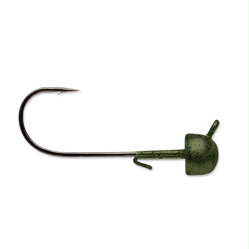 Half Moon Jig – #2-0 Hook Size, 1-8 oz, Green Pumpkin, Package of 4