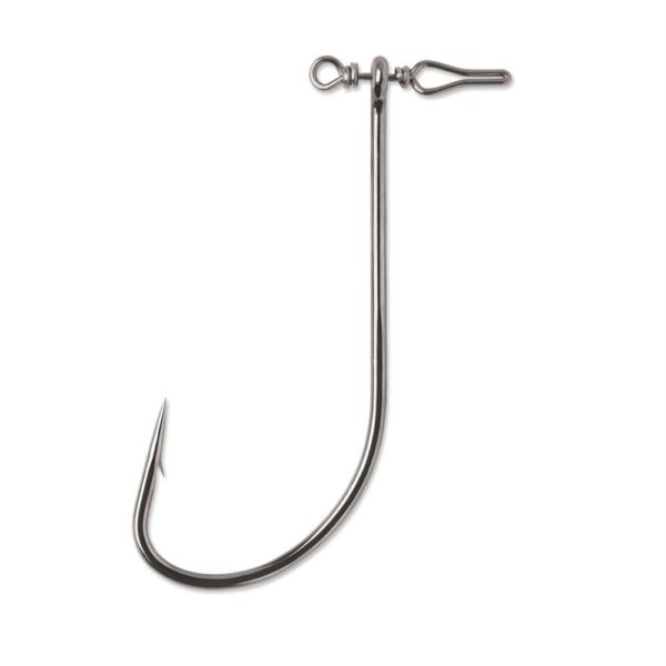 Spinshot Neko Hook – #6 Hook Size, Black-Nickel, Package of 4