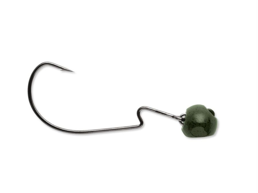 Swingin’ Rugby Jig – #5-0 Hook Size, 3-4 oz, Green Pumpkin, Package of 2