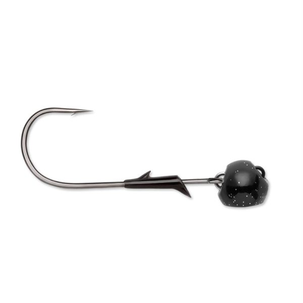 Swingin’ Rugby FL Jig (Straight) – #3-0 HD Hook Size, 1-2 oz, Black, Package of 2