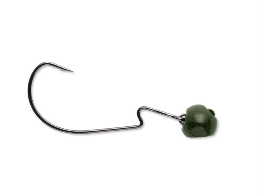 Swingin’ Rugby Jig – #5-0 Hook Size, 1-2 oz, Green Pumpkin Package of 2