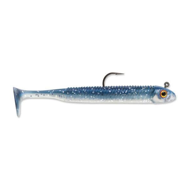 360GT Searchbait Swimmer Lure – 4 1-2″ Length, 1-4 oz, Tru Blue, Package of 1 Rigged and 2 Extra Bodies