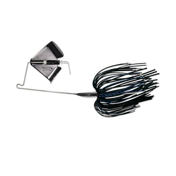 Super Stainless Buzzbait – 3-8 oz, Black-Blue, Package of 1