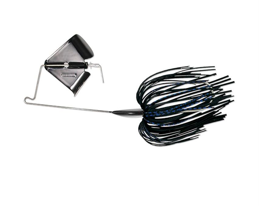 Super Stainless Buzzbait – 3-8 oz, Black-Blue, Package of 1