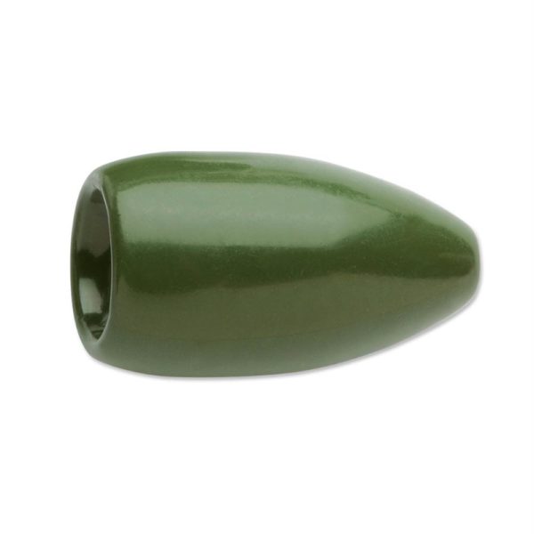 Tungsten Flip’n Weight – 1 oz, Green Pumpkin, Package of 1