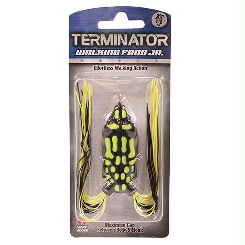 Walking Frog Jr. – 2 1-2″ Length, 1-2 oz, Black Chartreuse Leopard, Package of 1