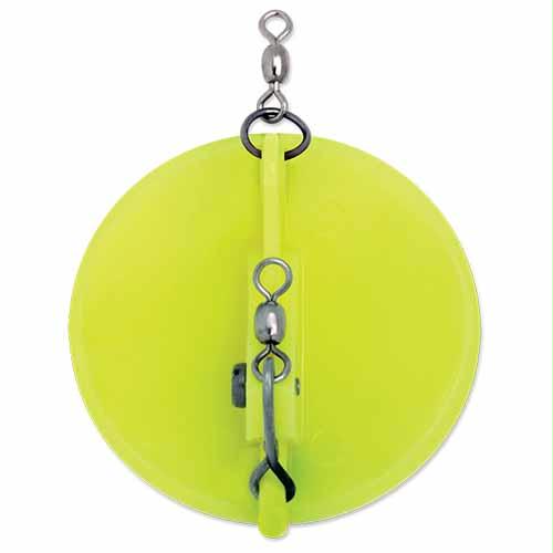 Dipsy Diver Lure – Freshwater, Size 001,  4 1-8″, 50′ Depth, Chartreuse-White Bottom, Per 1