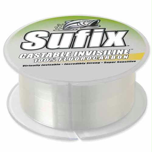 Castable Invisiline Fluorocarbon Line – 8 lbs Tested, 0.009″ Diameter, 600 Yards, Clear