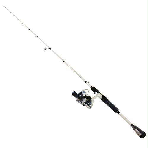 Mach Inshore Speed Spin Spinning 1 Piece Combo – 6.2:1 Gear Ratio, 35″ Retrieve Rate, 7′ Length, Medium Power, Ambidextrous