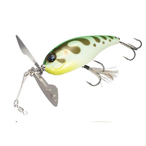 Chopcut Hard Bait Lure – Freshwater, 3 1-4″ Length. Green Frog, Package of 1