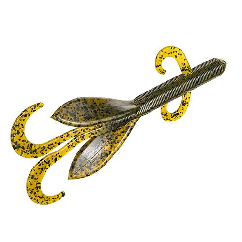 Super Toad Soft Bait Lure – 4″ Body Length, Green Pumpkin, Per 5