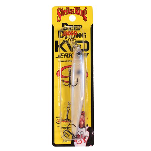 KVD Deep Jerkbaits – 4 3-4″ Length, 8′-11′ Depth, #4 Treble Hook, 1-2 oz, Oyster, Package of 1