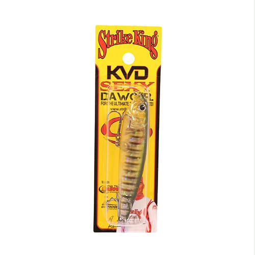 KVD Sexy Dawg Topwater Hard Bait Lure – 4 1-2″ Body Length, 3-4 oz, Phantom Perch, Per 1