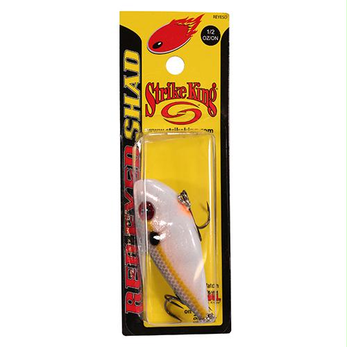 Red Eyed Shad 1-2 oz Hard Lipless Crankbait Lure – 3 1-4″ Length. 8′ Depth, Two Number 6 Treble Hooks,Sunrise Sexy ShadG, Per 1