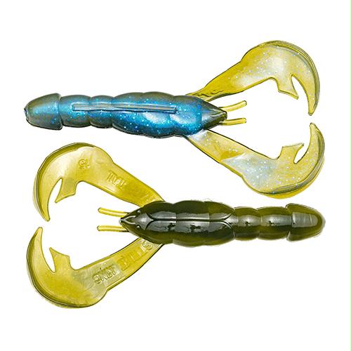 Rage Tail Craw Soft Lure – 4″ Body Length, Moon Juice, Package of 7