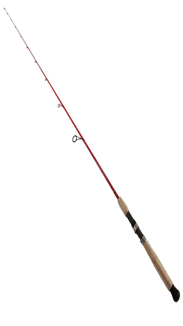 Ricky Red Inshore 1 Piece Spinning Rod – 7′ Length, 6-10 lb Line Rate, 1-4-1-2 oz Lure Rate, Medium-Light Power