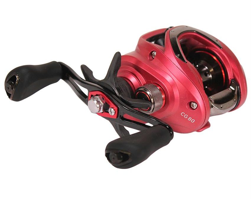 CC80 Casting Reel – 7.5:1 Gear Ratio, 9BB+1RB Bearings, 15 lb Max Drag, Left Hand