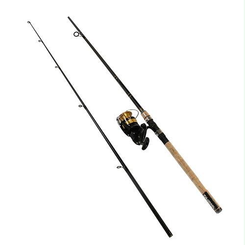 D-Shock Freshwater Spinning Combo – 4000, 1 Bearings, 8′ Length, 2 Piece, Heavy Power, Ambidextrous
