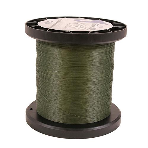J-Braid x4 Braided Line – 3000 Yards, 50 lbs Tested, .013″ Diameter, Dark Green