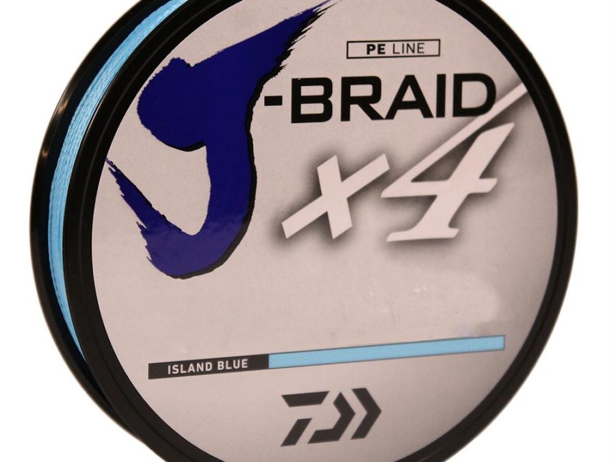 J-Braid x4 Braided Line – 300 Yards, 80 lbs, .017″ Diameter, Island Blue