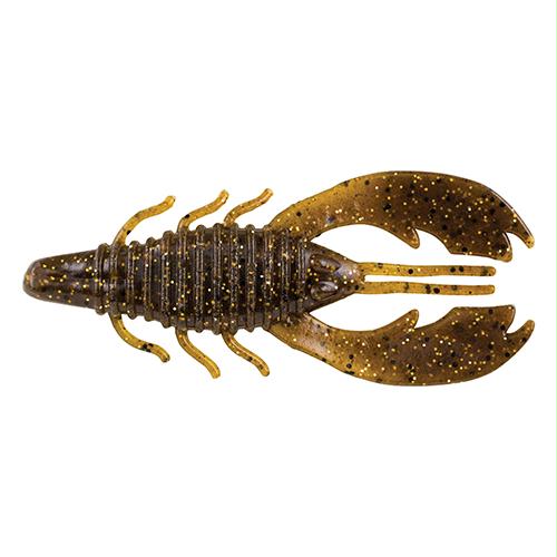 PowerBait Craw Fatty Soft Bait – 4″ Bait Length, Green Pumpkin Magic, Package of 8