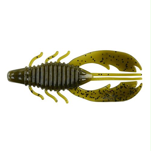PowerBait Craw Fatty Soft Bait – 3 1-4 Bait Length, Green Pumpkin, Package of 8