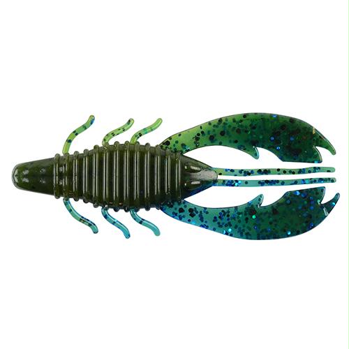 PowerBait Craw Fatty Soft Bait – 3 1-4 Bait Length, Okochobee Craw, Package of 8