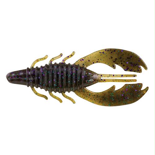 PowerBait Craw Fatty Soft Bait 3 14 Bait Length, Sprayed Grass, Package of 8