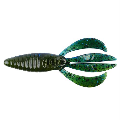 PowerBait Pit Boss Soft Bait – 5″ Bait Length, Okochobee Craw, Package of 5