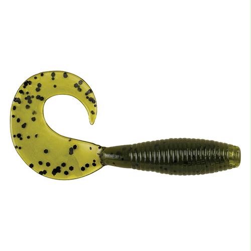 PowerBait Power Grubs Soft Bait – 5″ Bait Length, Watermelon, Package of 10